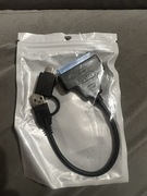 PRZEJŚCIÓWKA KABEL ADAPTER USB 3.0 USB C SATA DO DYSKÓW" HDD SSD