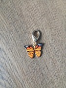 Brelok, zawieszka. Pomarańczowy motyl