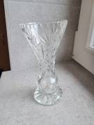kryształowy wazon z prlu stan bdb wys 17 cm śr góry 8,5 cm