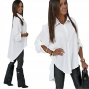 Koszula Zeta Otto oversizowa długa 100% bawełna premium