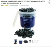 KUBALA SMART LEVEL KLIPSY DO POZIOMOWANIA PŁYTEK 1,5MM WIADRO 800 SZTUK
