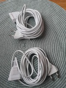 Kabel / Przedłużacz 2szt po 5m Bialy Idealny  do lampek choinkowych,  