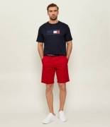 TOMMY HILFIGER SPODENKI MĘSKIE CZERWONE JEANSY KRÓTKIE ORYGINALNE SZORTY 30