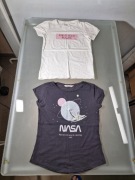 Zestaw Dwie Koszulki Młodzieżowe Dziewczęce Rozmiar 146-152