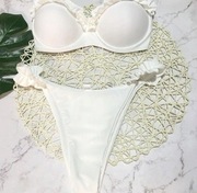 Strój kąpielowy biały push up seksowny 38 ideał