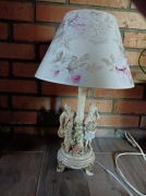 dwie lampy włoskie bogaty design lampy stołowe nocne