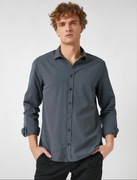 Nowa męska koszula szara elegancka rozmiar M