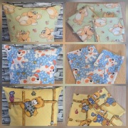 Pościel dziecięca 3-częściowa dwustronna 135x100cm +60x40cm +40x40cm wzory