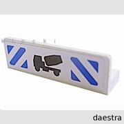 LEGO 30413pb016 PANEL 1 x 4 x 1 biały naklejka czarna betoniarka z 7990 