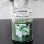 Duża świeca świeczka zapachowa green tea zielona herbata 100 godzin w szkle
