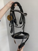 Ogłowie anatomiczne Kavalkade Diana IR czarne Cob 