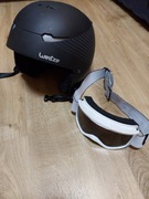 Kask narciarski i gogle narciarskie 