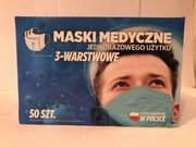 MASECZKI TRZYWARSTWOWE Z CERTYFIKATEM 50szt