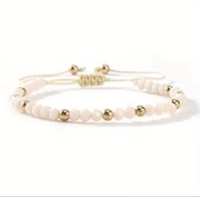 Bransoletka Regulowana Na Sznurku Koraliki LOVE