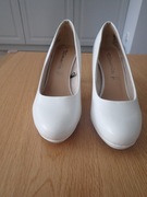 Buty na obcasie tamaris białe rozmiar 38