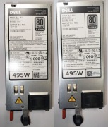 Zestaw 2x Zasilacz Dell 495W Platinum 80 Plus D495E-S0 DPS-495AB