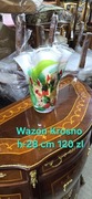 Wazon kolorowe szklo Krosno