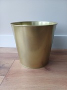 Osłonka doniczki, kolor złoty, blaszana IKEA, wys. 20 cm-mam 2 szt.