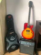 Zestaw gitara Epiphone, wzmacniacz i pokrowiec
