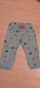 Spodnie bawełniane r.86 18 mcy na codzień lub piżama wygodne gwiazdki