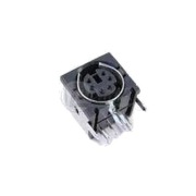 Gniazdo mini din 6 pinów PS2 montażowe do druku.