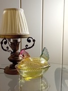 szklana kura- kolorowa