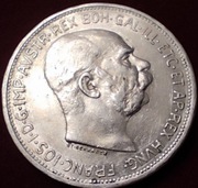 2 Korony 1913 Austro Węgry Piękna Srebro Ag 835