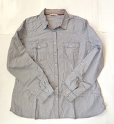 Koszula damska Bluzka w paski biało-granatowe M&S Bawełna Długi rękaw