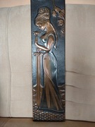 Miedziany obrazek/plakietka na ścianę