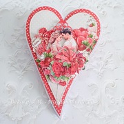 Kartka, ręcznie robiona, Rocznica, urodziny, Walentynki 