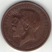 15 Wielka Brytania 1/2 pensa half penny 1916