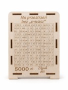 Skarbonka do wykreślania: Na przestrzeń bez "musisz" ZApach Łez 