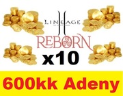 L2 REBORN ETERNAL X10  600KK 600 MLN ADENY ADENA L2REBORNX10 NEW LINEAGE 2