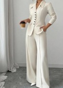 Elegancki komplet garniturowy - Ecru - XL