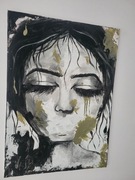 Obraz ,,nie mów nikomu,, Akryl