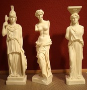 Figurki greckich bogów z mitologii greckiej - małe repliki rzeźb .