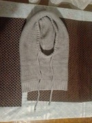 Kominiarka polarowa, damska bez śladów użytkowania srebrna