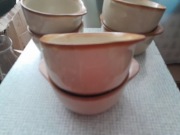 Zestaw 6 kochilek tułowice prl miseczki