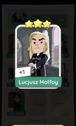 Monopoly go karta Lucjusz Malfoy 3* set 14 naklejka