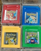 4 gry Pokemon - Red/Blue/Yellow/Green - GameBoy Color/Advance/Sp/Pocket