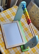 Zabawka edukacyjna tablica z liczydłem DREWNO