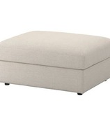 IKEA VIMLE Pokrycie podnóżka ze schowkiem, Gunnared beżowy