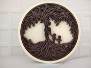 Prezent dla mamy, rodzinne drzewo życia, drewniana dekoracja na ścianę