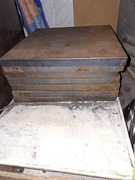 Gruba płyta blacha stalowa formatka 20x300x300 mm 14kg/szt - 7szt.