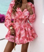 Wzorzysta sukienka/kombinezon