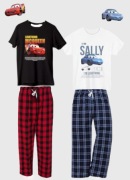 Piżama dla Par Zygzak Sally Zestaw Koszulka i Spodnie Flanel