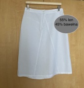Spódnica LNIANA biała, z kolekcji Paco r. M