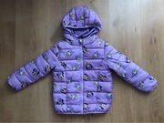 Kurtka dziewczęca przejściowa z kapturem, rozm. 110.