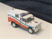 Karetka ratunkowa ambulans Honker TarpanFSO legendy PRL model kartonowyWOPR