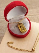 Łańcuszek z zawieszką znak zodiaku lew stal łańcuszek zawieszka okazja